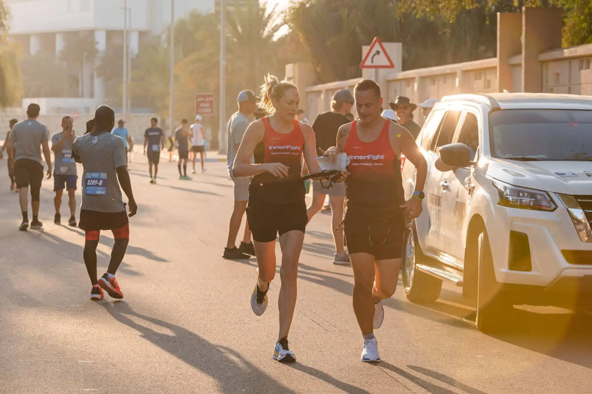 Marathon Relay Runners